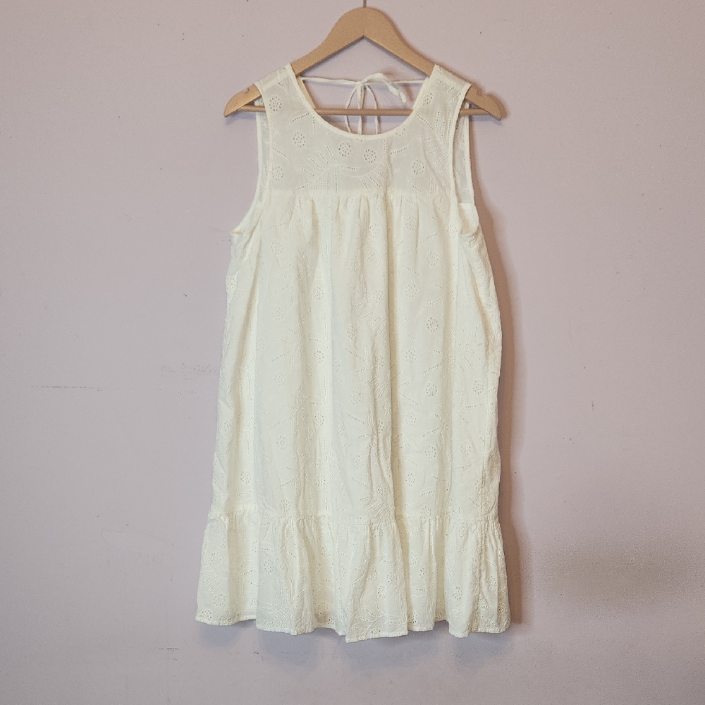 LUCKY BRAND Sleeveless Embroidered Mini Dress, size L
